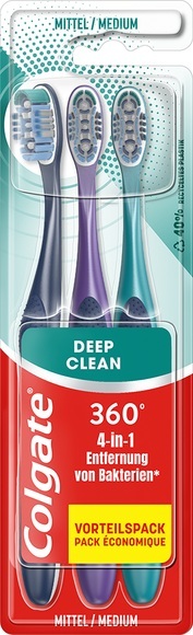 Colgate Zahnbürste 360 whole Mouth Clean Medium 3 Stück