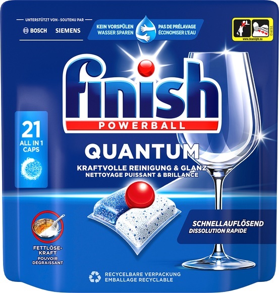 Finish Quantum All In 1 Caps für Geschirrspüler