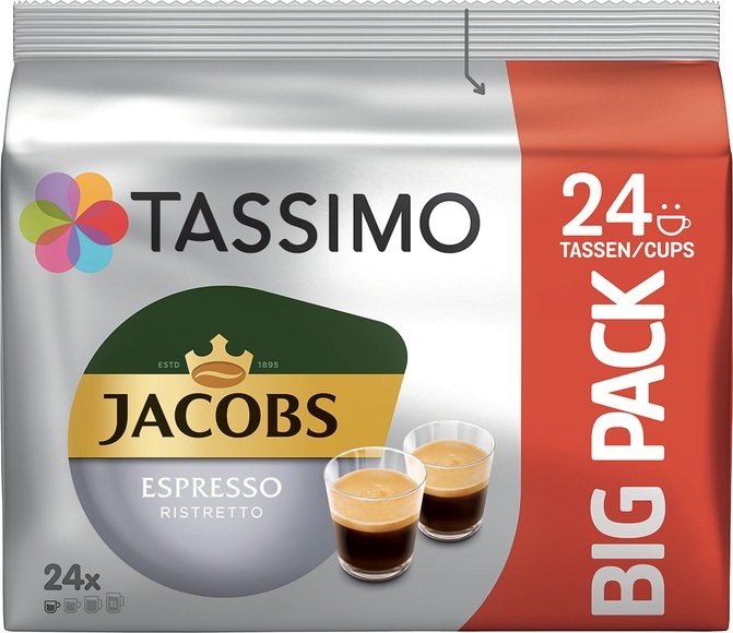 Tassimo Jacobs Espresso Ristretto The Big Pack - Kaffeekapseln