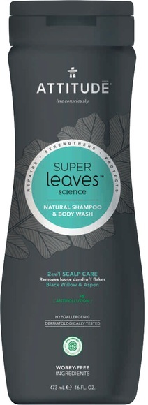 Attitude Super Leaves Shampoo Duschgel Weide 473ml