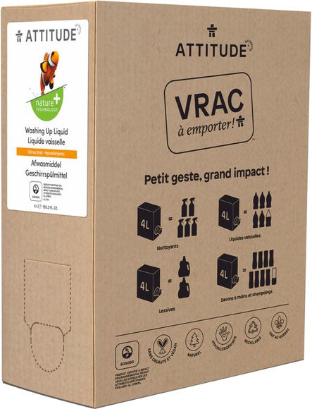 Attitude - Geschirrspülmittel Refill Zitrusfrucht 4 Liter