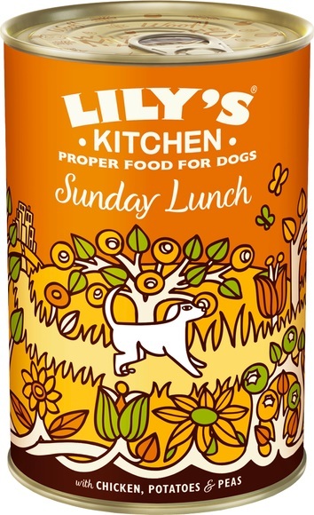 Lily's Kitchen Nassfutter für Hunde Sunday Lunch Huhn 400g