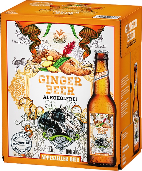 Appenzeller Bier Ginger Alkoholfrei Bier-Mixgetränke
