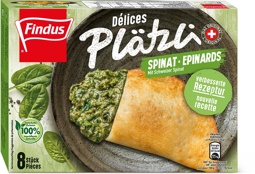 Findus Plätzli Spinat 8 Stk