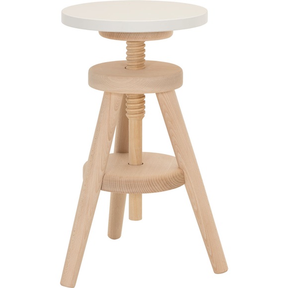 Ben'n'jen - Hocker CONFETTI - Holz - weiss - 30/30/50 cm