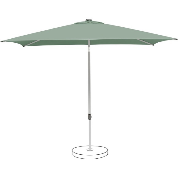 Suncomfort by Glatz POP UP Frost green 250 x 300 cm Mitellstockschirm