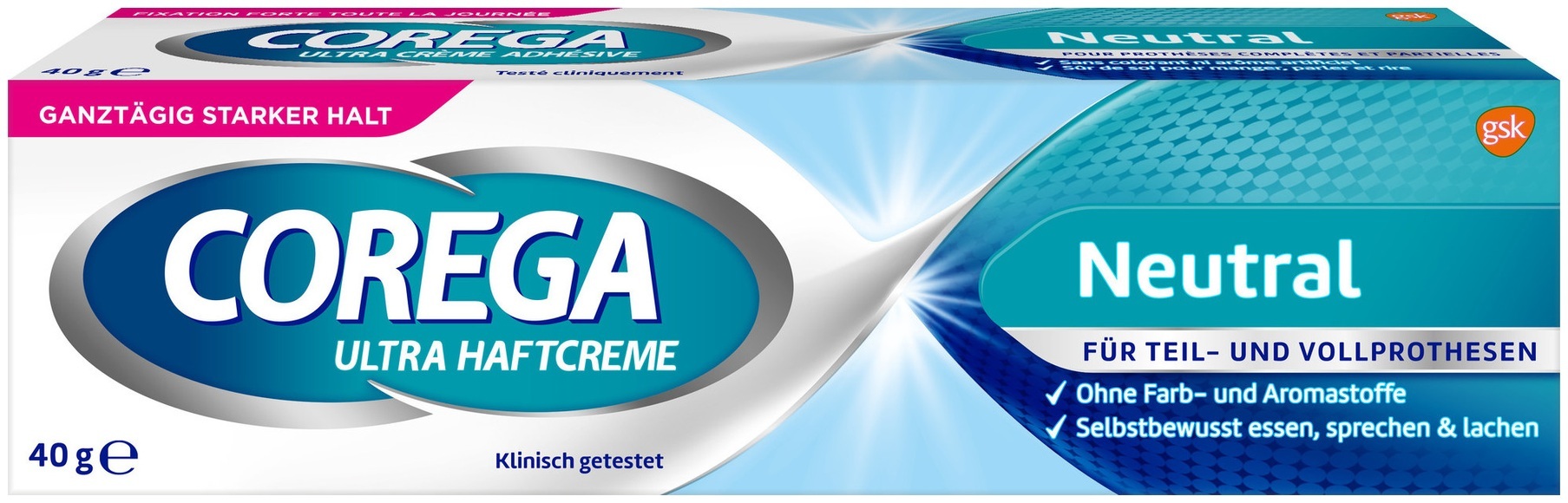 Corega Ultra Gebiss-Haftcreme geschmacksfrei