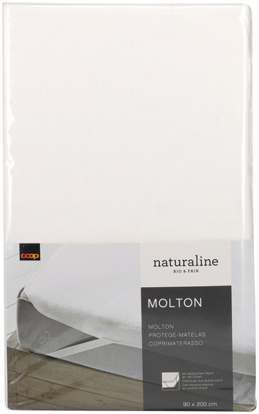 Naturaline Molton 90x200cm Weiss