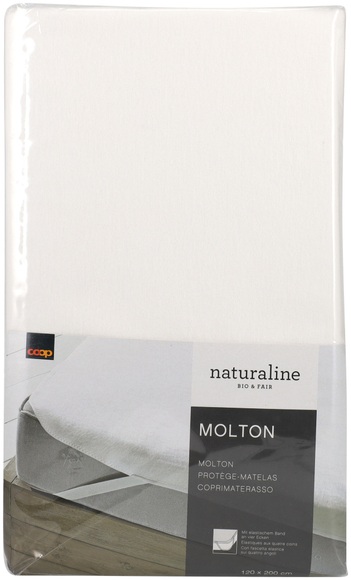 Naturaline Molton 120x200cm Weiss