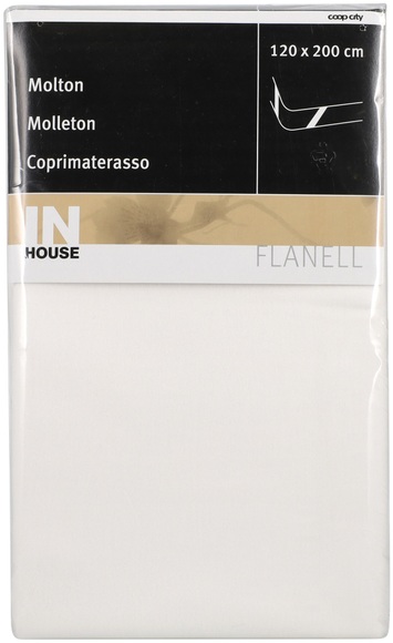 Inhouse Molton 120x200cm Weiss
