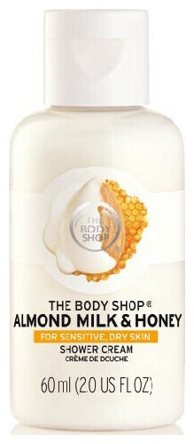 The Body Shop Almond Milk & Honey Duschcreme (Mini Size)