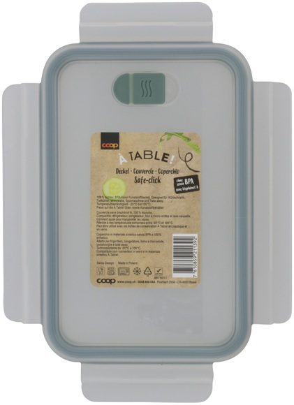 À Table! Deckel Safeclick gross 15x23cm