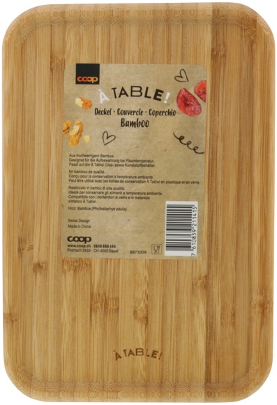 À Table! Deckel Bambus gross 15x23cm