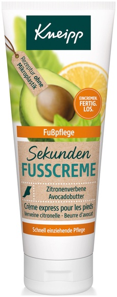 Sekunden-Fußcreme - Zitronenverbene & Avocadobutter 75.0 ml