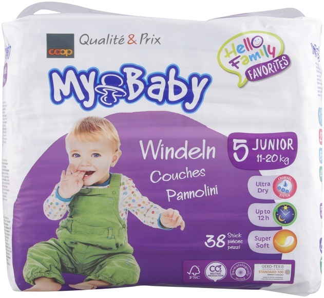 My Baby Windeln Grösse 5 Junior 38 Stk.