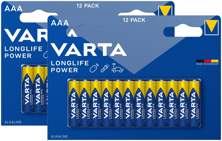 Varta Batterien Longlife Power AA/LR6 2x12 Stück