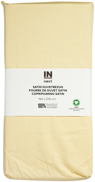 Inhouse NEXT Duvet Satin Uni kamille 160x210