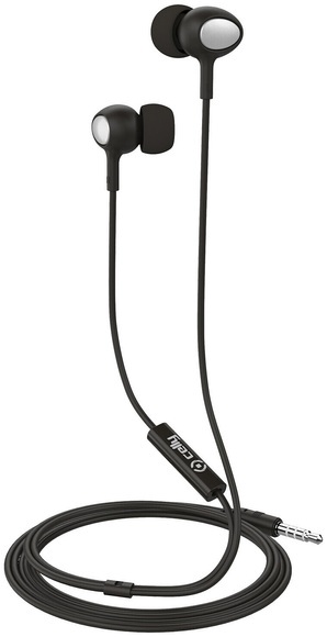 CELLY Kopfhörer 3. 5 mm rund Kabel schwarz