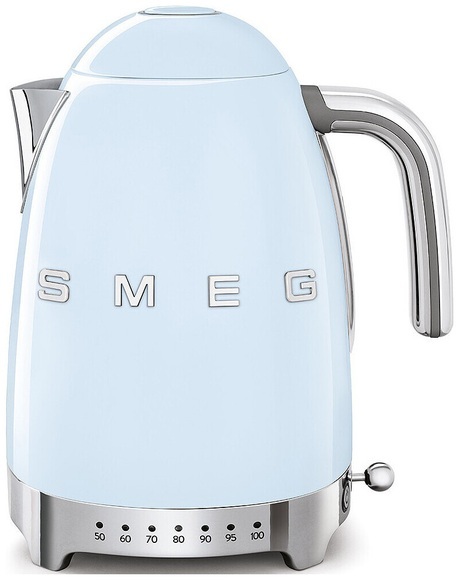 SMEG 50's Retro Style Wasserkocher mit Temperatureinstell. pastellblau
