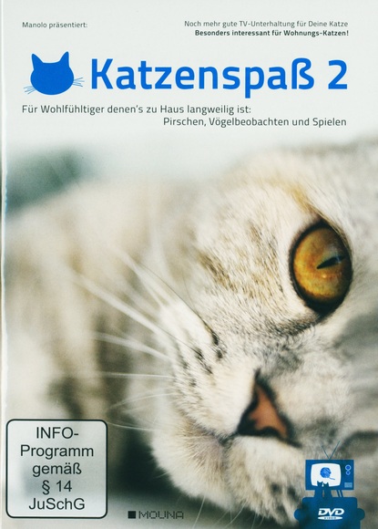 Katzenspaß - Noch mehr gute TV-Unterhaltung für Deine Katze, 1 DVD. Tl.2