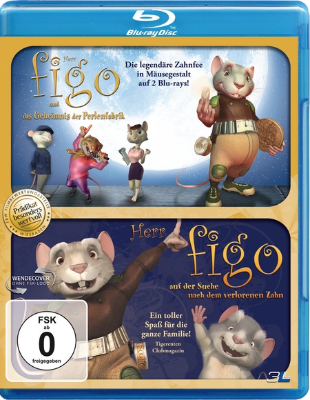 Herr Figo und das Geheimnis der Perlenfabrik / Herr Figo auf der Suche nach dem verlorenen Zahn, 2 Blu-rays