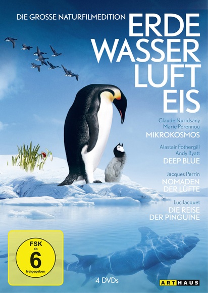 Erde, Wasser, Luft, Eis - Die große Naturfilm Edition, 4 DVDs