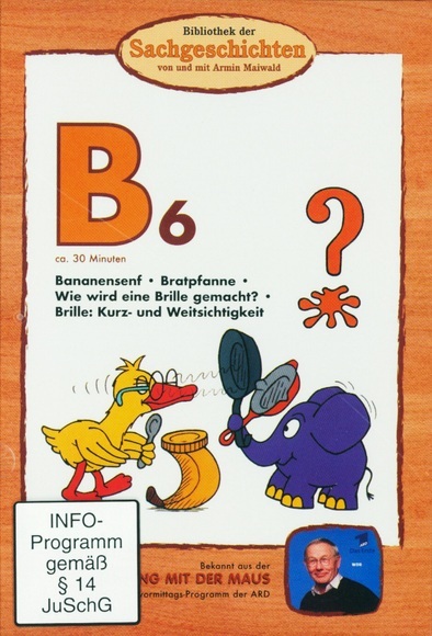 Bibliothek der Sachgeschichten - B6, Bananensenf / Bratpfanne / Brille, 1 DVD