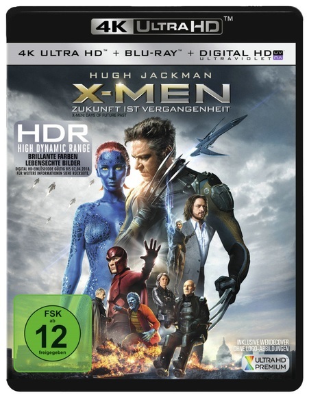 X-Men - Zukunft ist Vergangenheit 4K, 1 UHD-Blu-ray + 1 Blu-ray + Digital HD UV