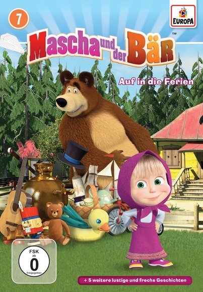 Mascha und der Bär - Auf in die Ferien, 1 DVD