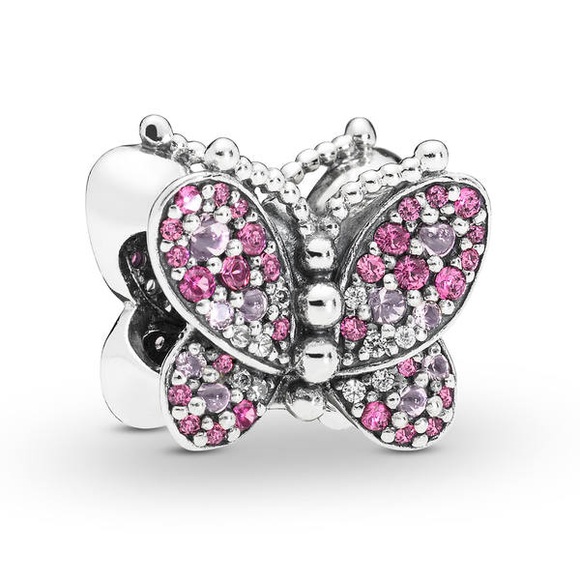Pandora Dazzling Pink Butterfly Charm Damen