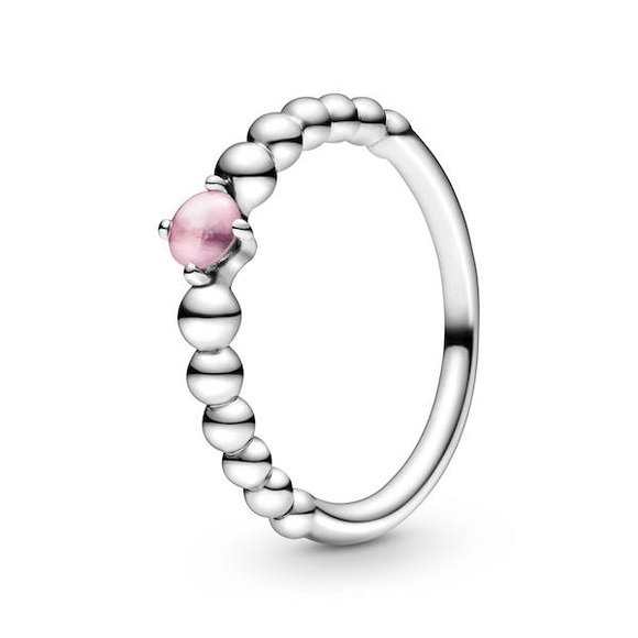 Pandora Petal Pink Beaded Ring Damen