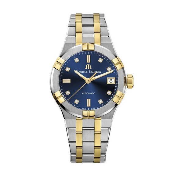 Maurice Lacroix AI6006-PVY13-450-1 Aikon Automatische blaue S/e Uhr Quarz/rostfreier Stahl/Two Tone