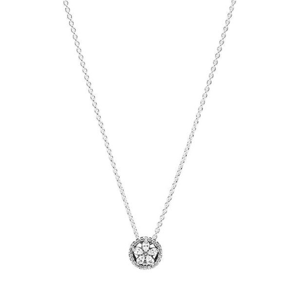 Pandora Sparkling Snowflakes Necklace Collier Damen