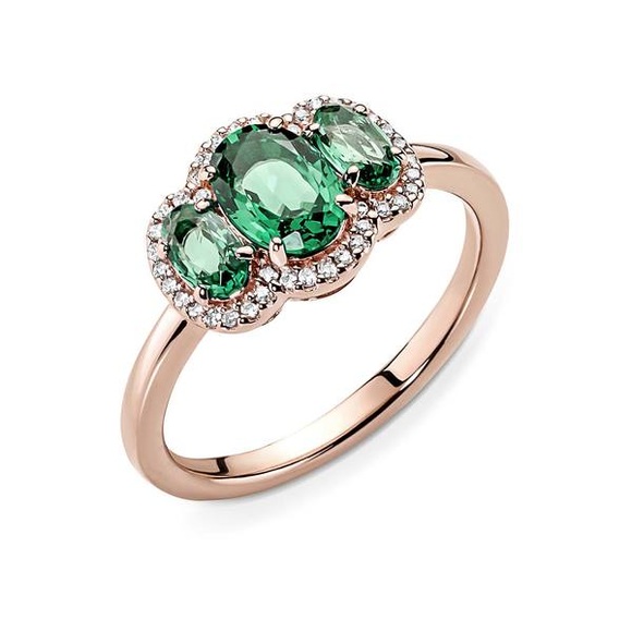Ring Damen Roségoldfarben 54