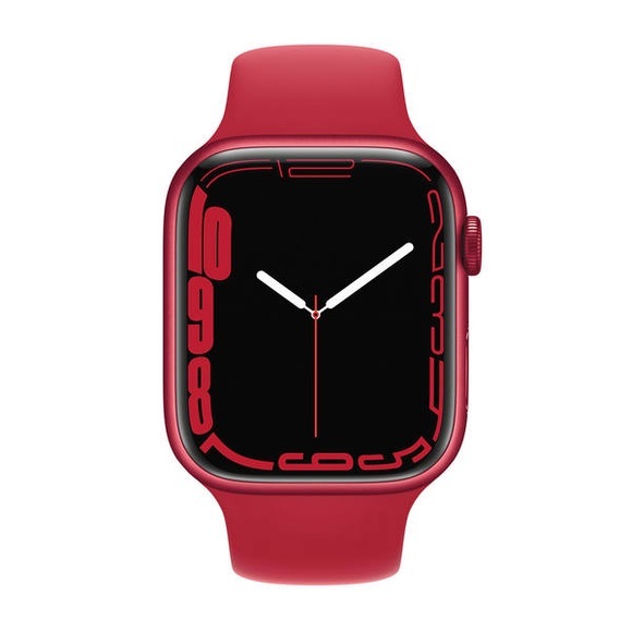 Apple Watch Series 7 GPS + Cellular 45mm red Sport Band Smartwatch