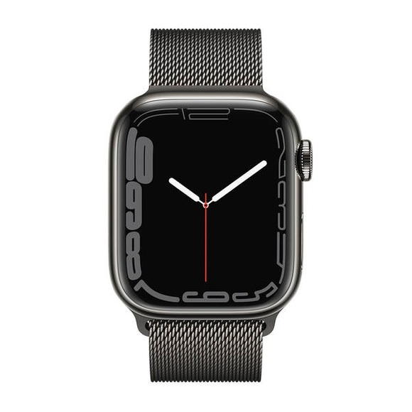 Apple Watch Series 7 GPS + Cellular 41mm Graphite Milanese Smartwatch