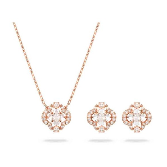 Schmuckset Damen Roségoldfarben 38cm