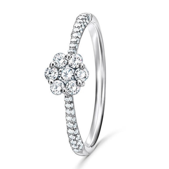 Diamonds by Christ Daisy Ring Damen