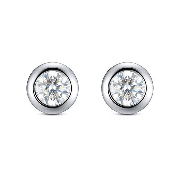 Diamonds by Christ Zargen-Solitaire Ohrschmuck Damen