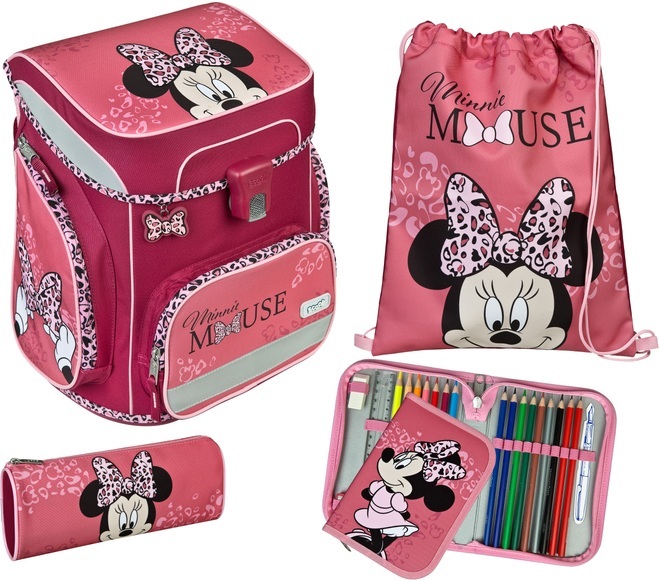 Scooli EasyFit Schulranzen - Set Minnie Mouse