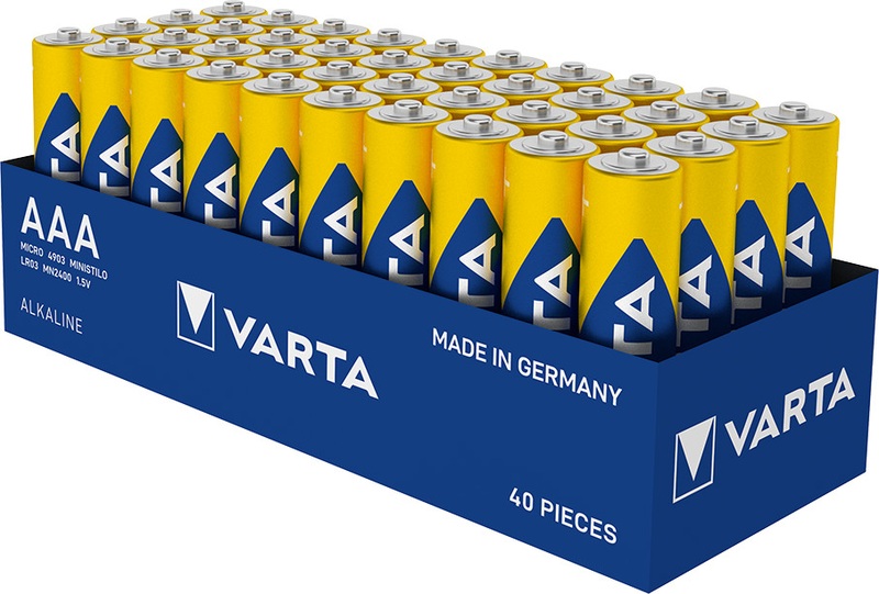 Micro (AAA)-Batterie Alkali-Mangan Varta Longlife Power LR03 1220 mAh 1.5 V 40 St.