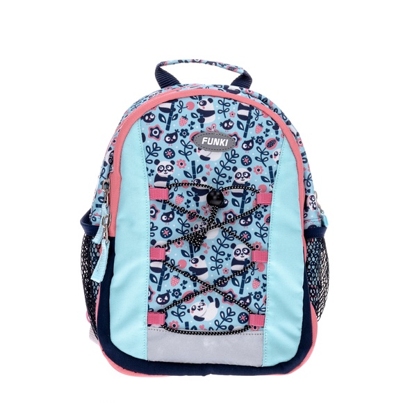 Funki Kinder-Rucksack, türkis, Happy Panda, 28cm x 25cm x 11cm, 6022.02