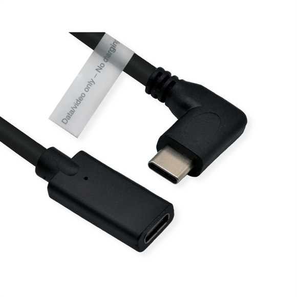 Roline USB-C Kabel USB 3.2 Gen1 (USB 3.0 / USB 3.1 Gen1) USB-C® Stecker, USB-C® Buchse 2 m Schwarz 11045496