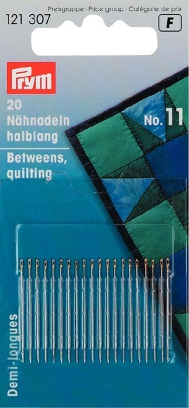 Prym Nähnadeln halblang Nr. 11, Stahl 0.50 x 26 mm, Karte 20 Stk.