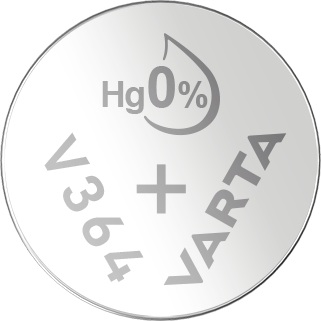Silberoxid Knopfzelle V364 / SR60, 1,55 Volt - 1 Stück