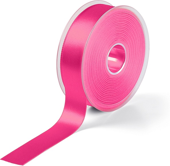 Prym Satinband, beidseitig glänzend, pink 25 mm, Coupon 3 m, 100 % PES
