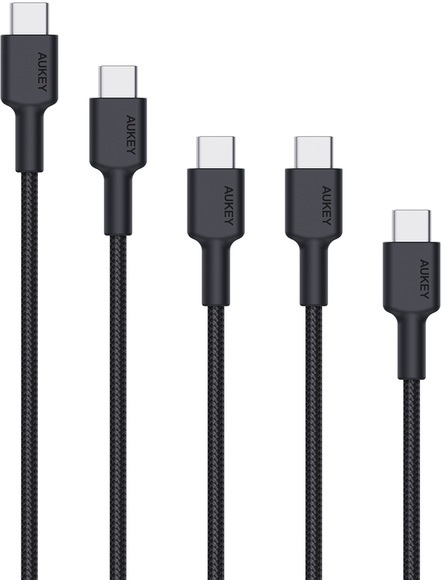 Aukey USB-C-to-C Cable 5 Pack;1x 2m;3x1m;1x0.5m USB Kabel