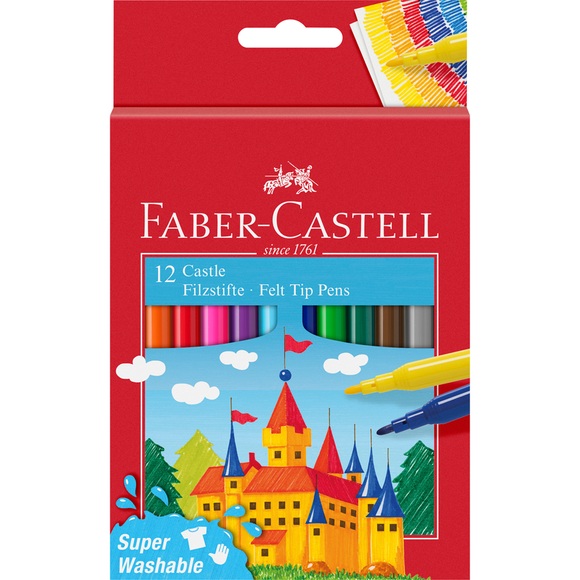 Faber Castell Filzstift Castle 12er Kartonetui