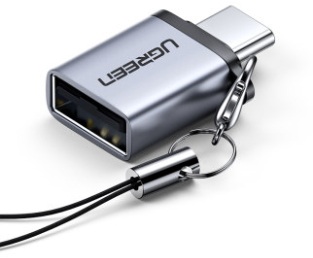 Ugreen USB-C 3.1 zu USB-A 3.0 Buchse Adapter - Grau