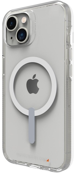 Gear4 (by Zagg) - iPhone 14 Antibakterielle MagSafe Schutzhülle Crystal Palace Snap D3O aus Recycelten Materialien (702010021) - Transparent